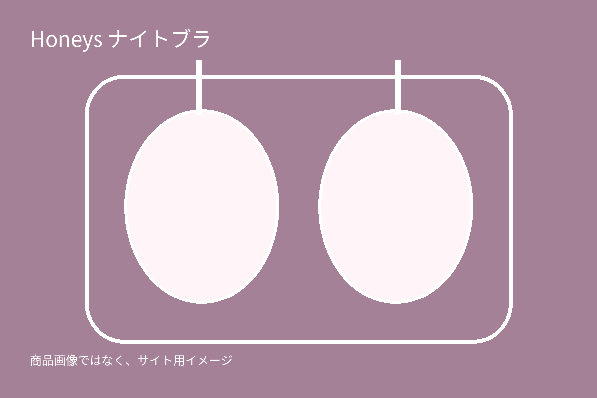 Honeysナイトブラのサイト用イメージ